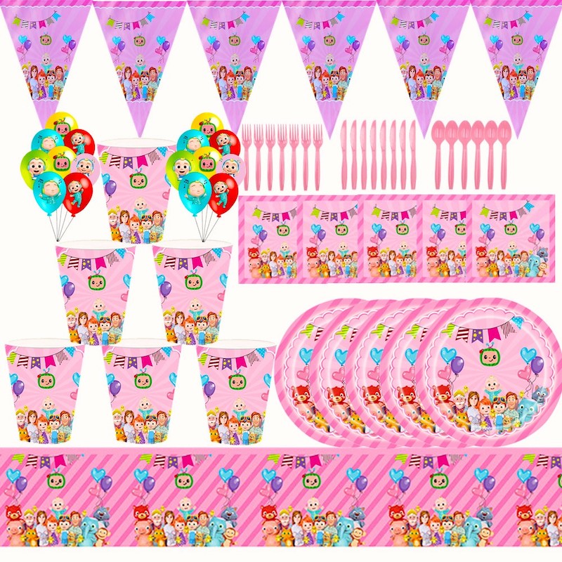 Cocomelon Pink Birthday Party Decoration Set for Girls2.jpeg