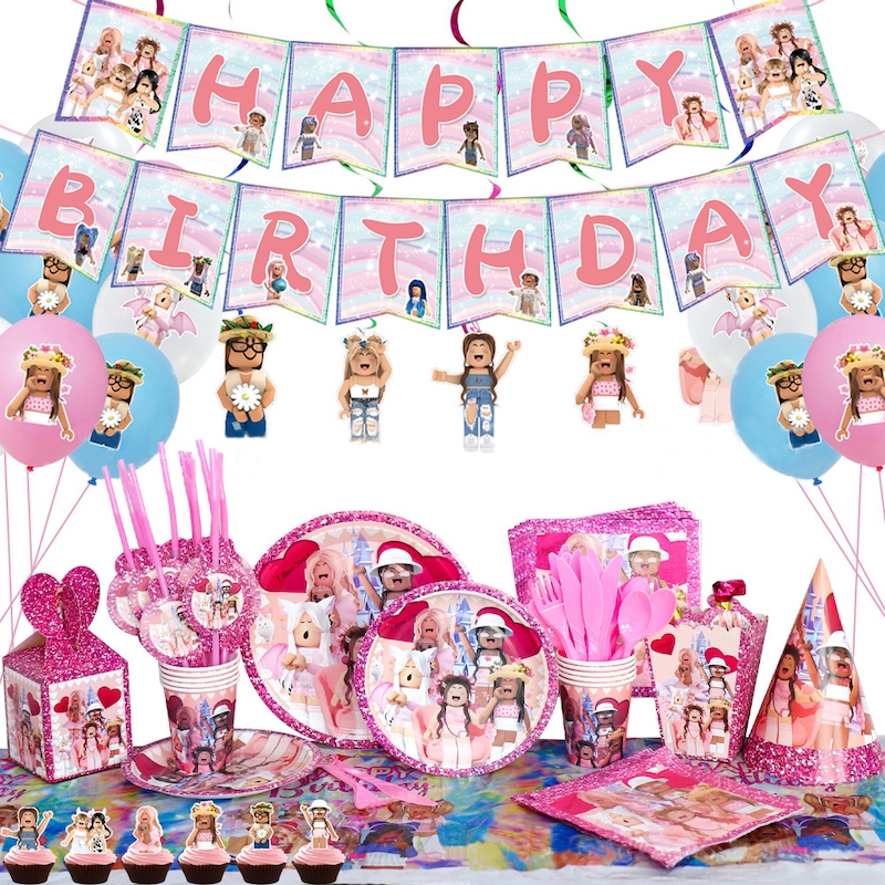 Roblox Pink Birthday Video Game and Party Set for Girls1.jpeg