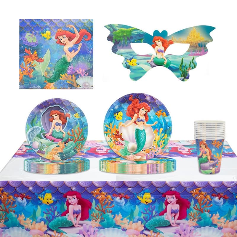 Ariel Mermaid Birthday Party Set