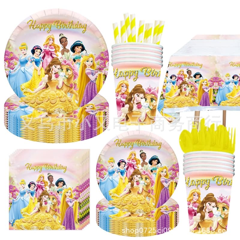 Disney Princess Birthday Decoration Set for Girls