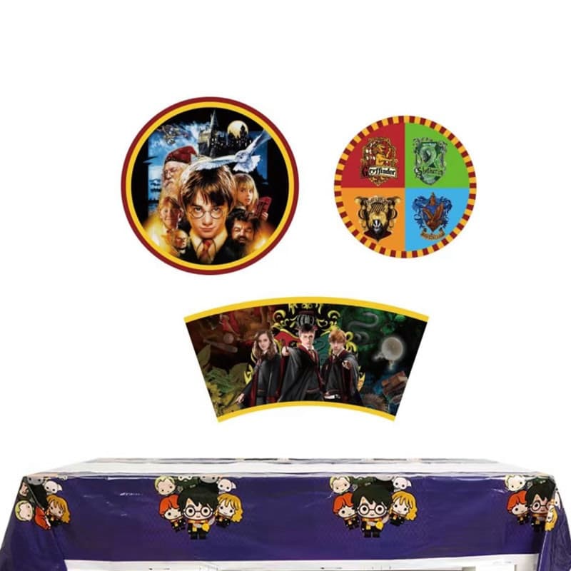 Harry Potter Themed Party Decoration Tableware Set for Boys & Girls