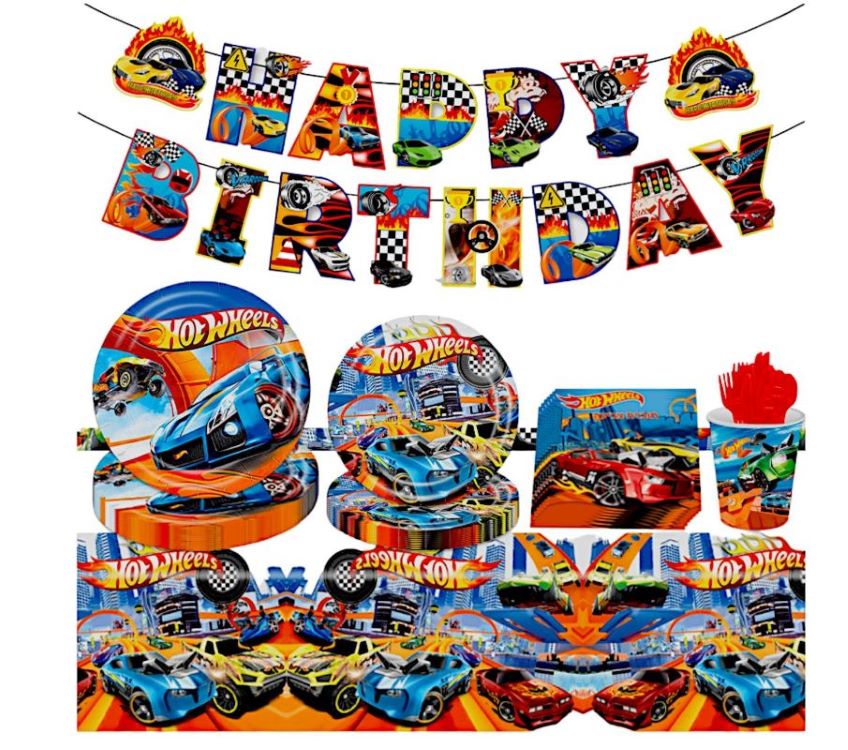 Hot Wheels Birthday Party Set-Tamona