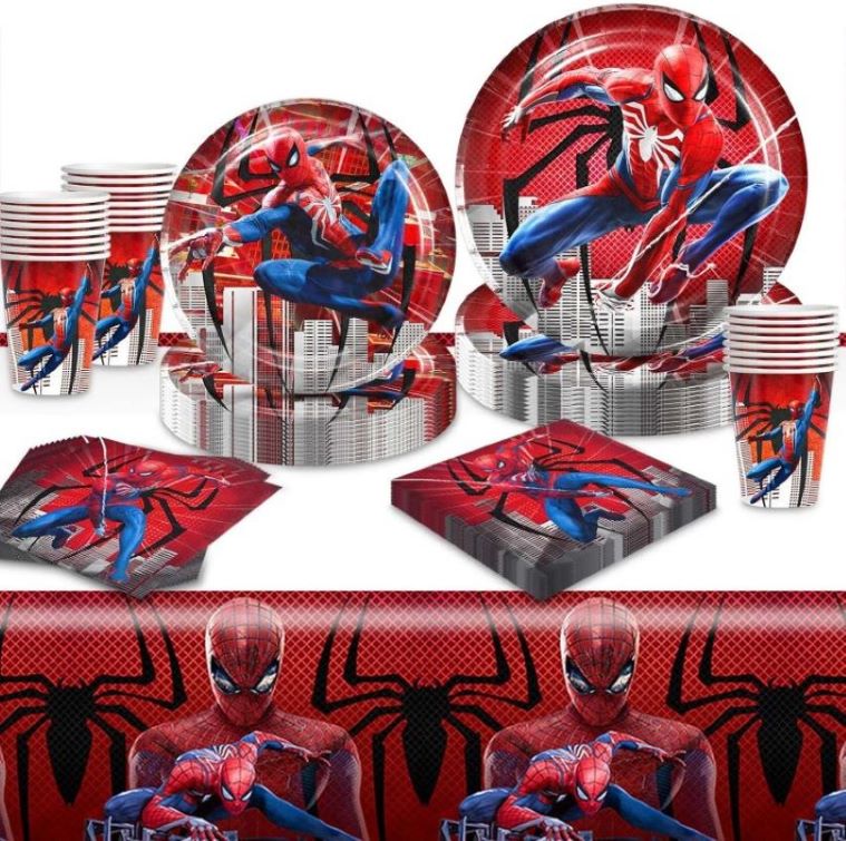 Spiderman Party Decoration Set-tamona -1
