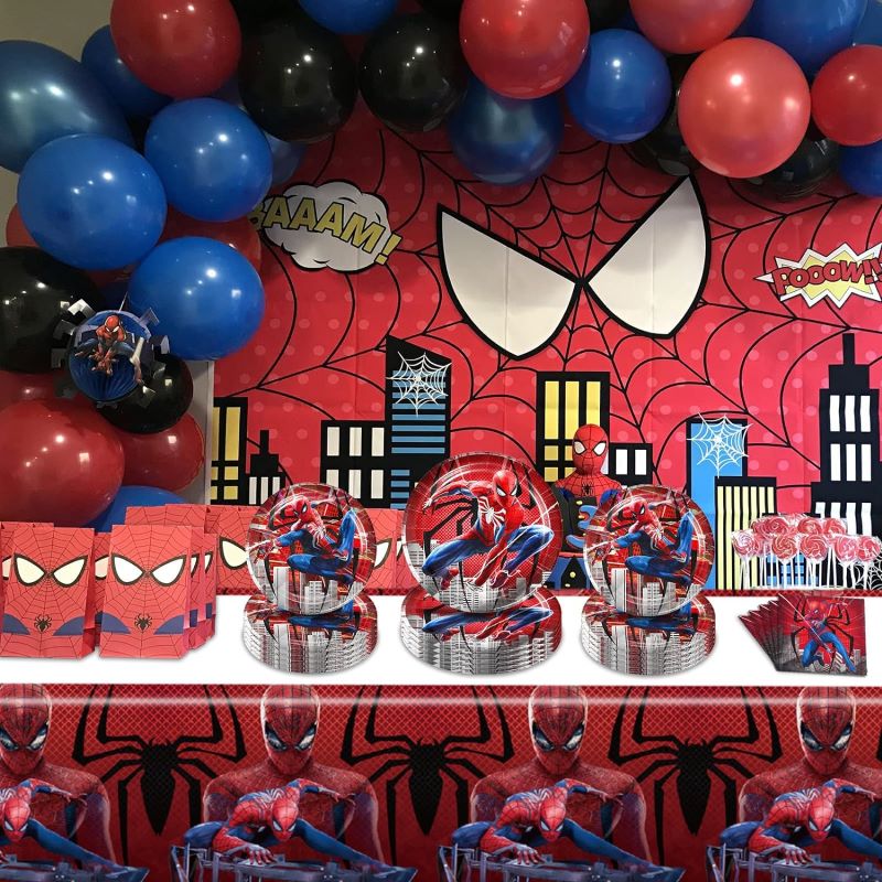 Spiderman Party Decoration Set-tamona 3