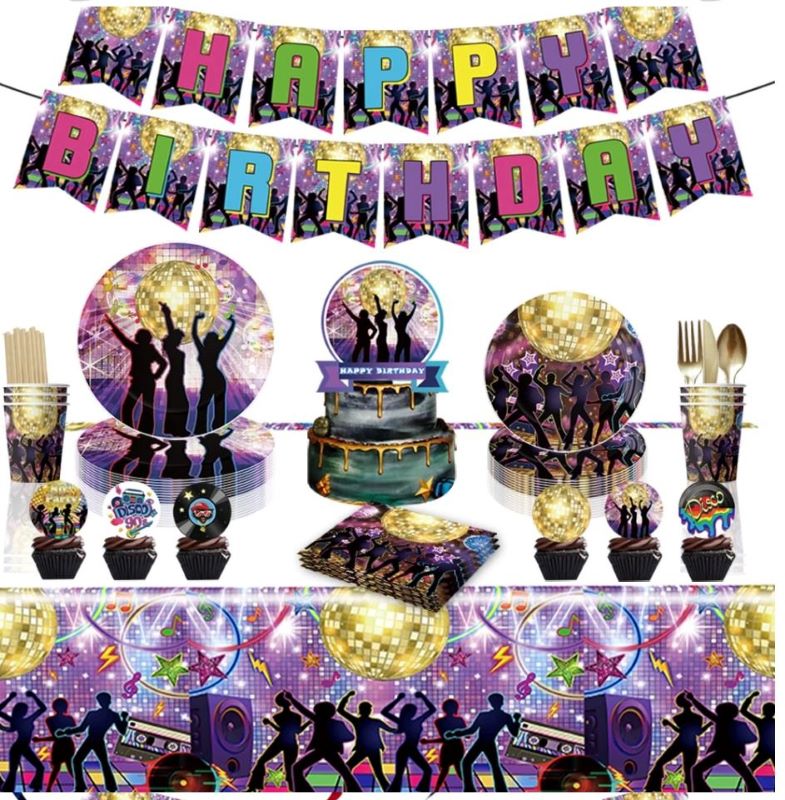Disco and 80’s Birthday Party Decoration Set-2