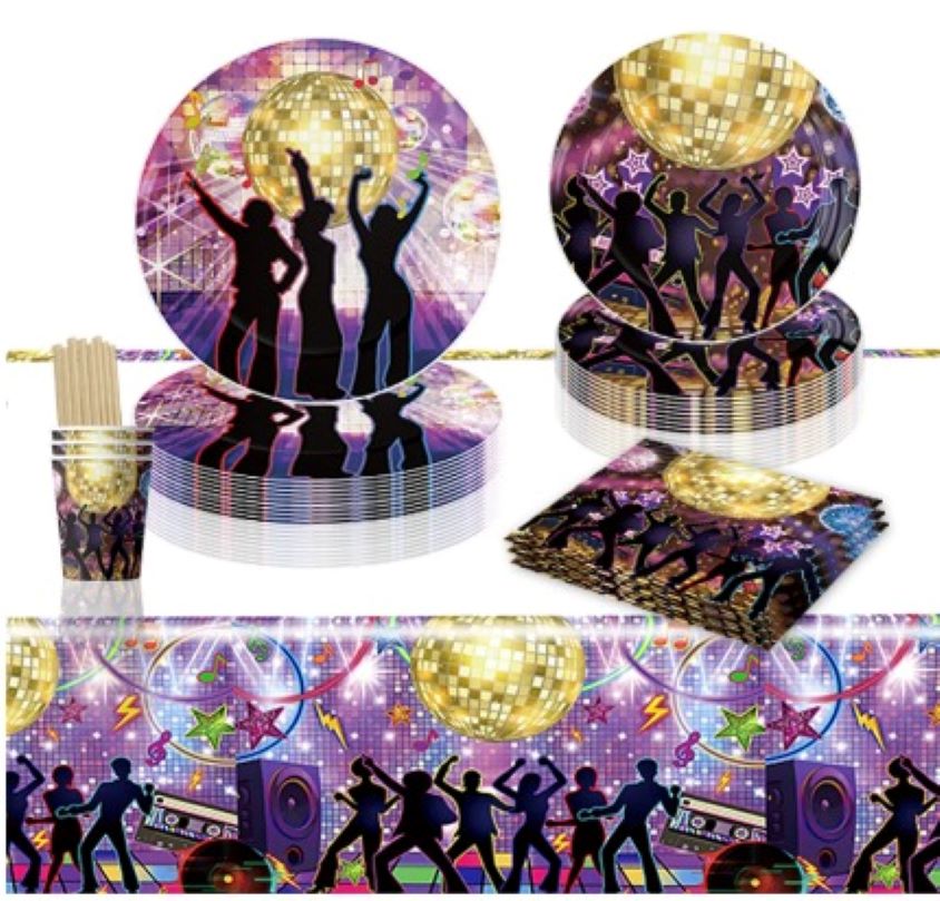 Disco and 80’s Birthday Party Decoration Set-3
