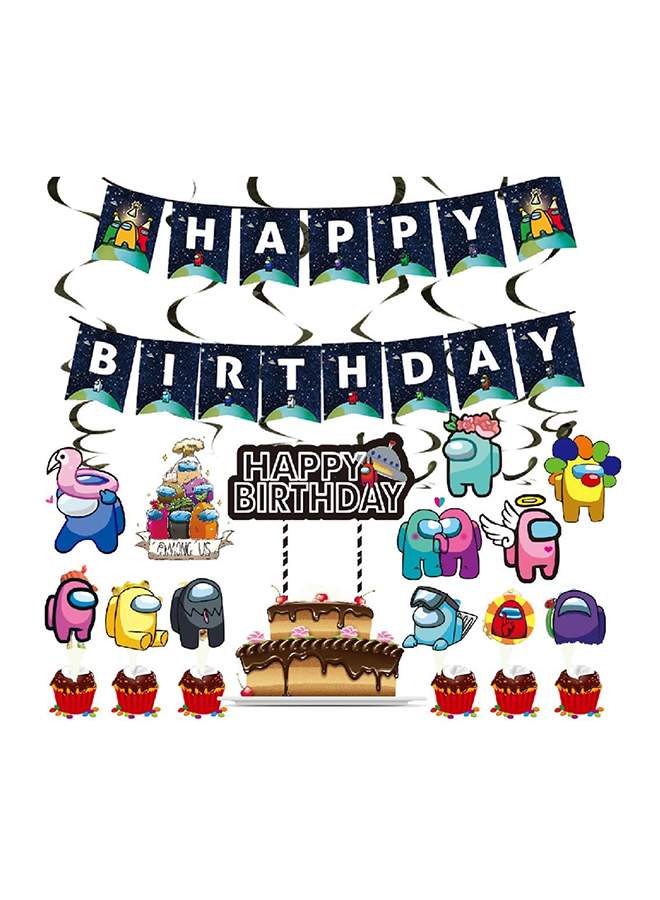 60pcs Birthday Party Decoration Balloon & Streamers Set