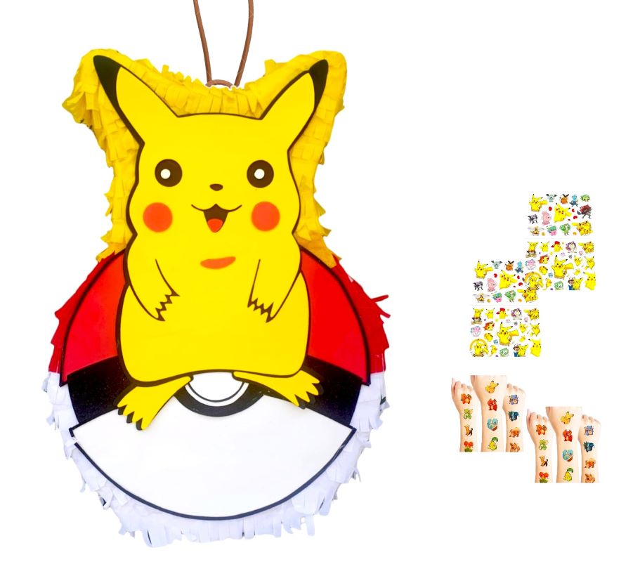 Pokemon Pinata with Hand and face tattoo- new