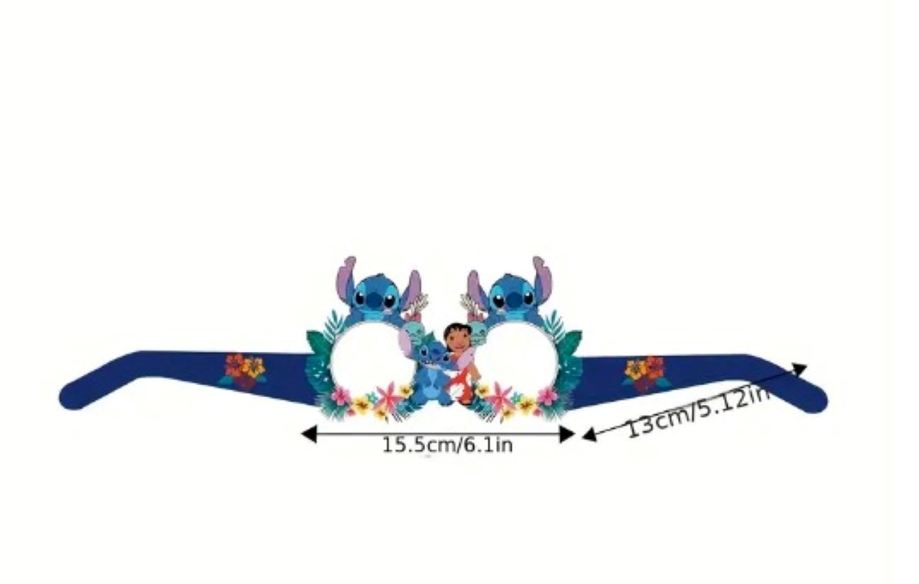 Lilo & Stitch Party Decoration Paper Glasses-2