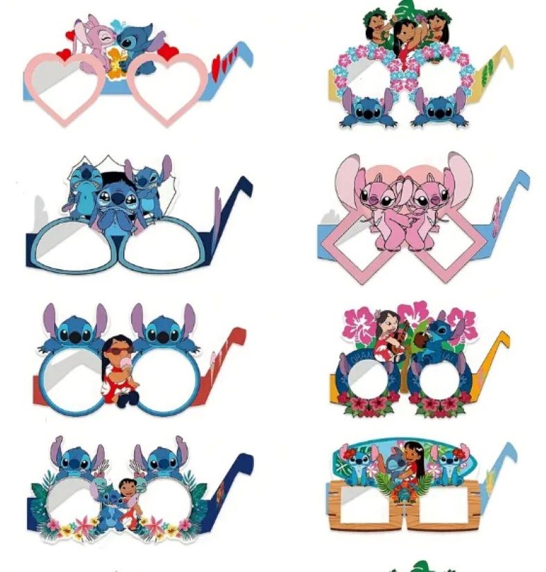 Lilo & Stitch Party Decoration Paper Glasses-3