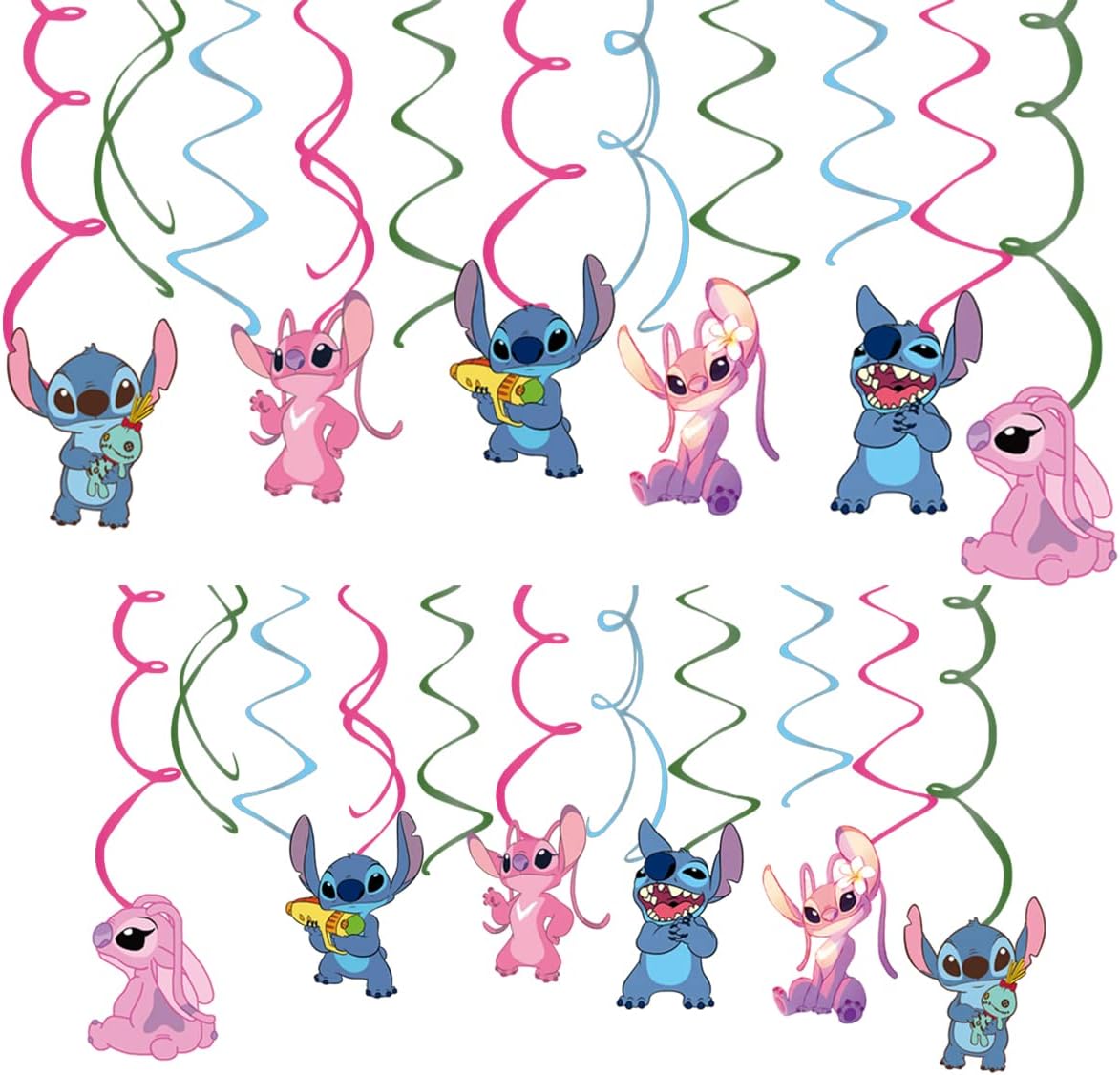 lilo & stitch pink danglers